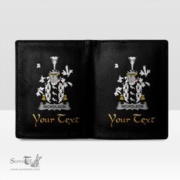Irish Nicholson Coat of Arms Family Crest Irish Leather Wallet