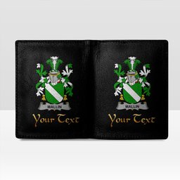 Irish Mallin or O Mallan Coat of Arms Family Crest Irish Leather Wallet