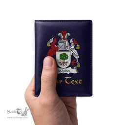 Irish McCluskey Coat of Arms Family Crest Irish Leather Wallet