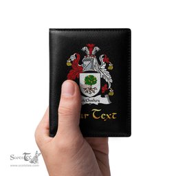 Irish McCluskey Coat of Arms Family Crest Irish Leather Wallet
