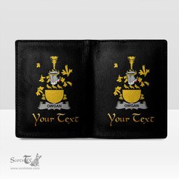 Irish Owgan Coat of Arms Family Crest Irish Leather Wallet