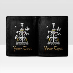 Irish Marbury or Maybery Coat of Arms Family Crest Irish Leather Wallet