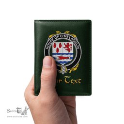 Irish House of O MELAGHLIN Coat of Arms Family Crest Irish Leather Wallet
