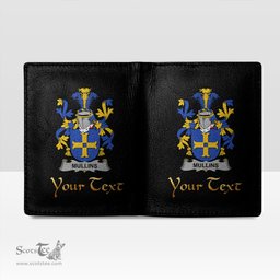 Irish Mullins or O Mullins Coat of Arms Family Crest Irish Leather Wallet