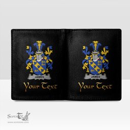 Irish James Coat of Arms Family Crest Irish Leather Wallet