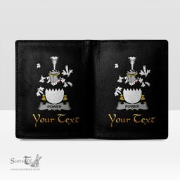 Irish Power Coat of Arms Family Crest Irish Leather Wallet