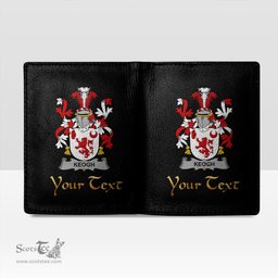 Irish Keogh or McKeogh Coat of Arms Family Crest Irish Leather Wallet