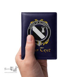 Irish House of PLUNKETT Coat of Arms Family Crest Irish Leather Wallet
