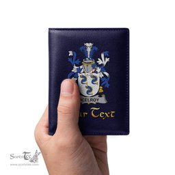 Irish McElroy or Gilroy Coat of Arms Family Crest Irish Leather Wallet