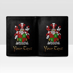 Irish Naghten or O Naghten Coat of Arms Family Crest Irish Leather Wallet