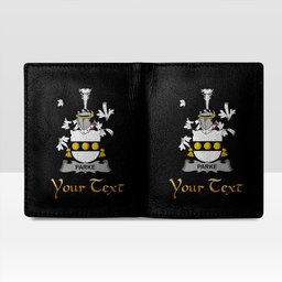 Irish Parke Coat of Arms Family Crest Irish Leather Wallet