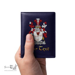 Irish McGowan or McGouan Coat of Arms Family Crest Irish Leather Wallet