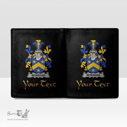 Irish Monahan or O Monaghan Coat of Arms Family Crest Irish Leather Wallet