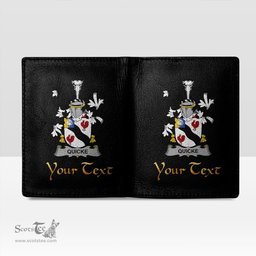 Irish Quicke Coat of Arms Family Crest Irish Leather Wallet