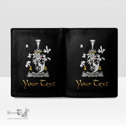 Irish Palliser Coat of Arms Family Crest Irish Leather Wallet
