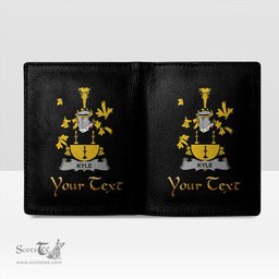 Irish Kyle Coat of Arms Family Crest Irish Leather Wallet