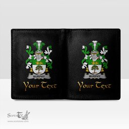 Irish Murphy Wexford Coat of Arms Family Crest Irish Leather Wallet