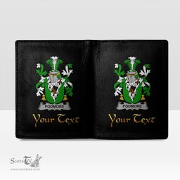Irish Podmore Coat of Arms Family Crest Irish Leather Wallet