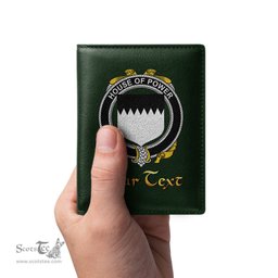 Irish House of POWER Coat of Arms Family Crest Irish Leather Wallet