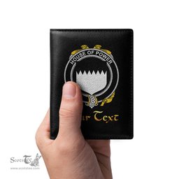 Irish House of POWER Coat of Arms Family Crest Irish Leather Wallet