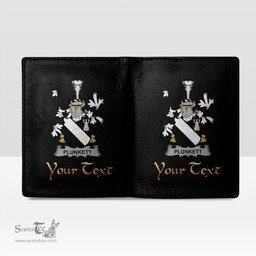 Irish Plunkett Coat of Arms Family Crest Irish Leather Wallet