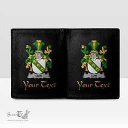 Irish Low Coat of Arms Family Crest Irish Leather Wallet