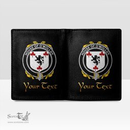 Irish House of O MOLLOY Coat of Arms Family Crest Irish Leather Wallet
