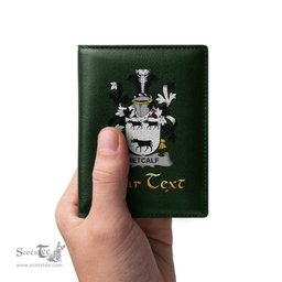 Irish Metcalf or Metcalfe Coat of Arms Family Crest Irish Leather Wallet