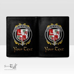 Irish House of O RIORDAN Coat of Arms Family Crest Irish Leather Wallet
