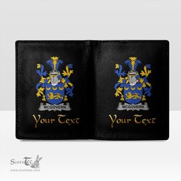 Irish McGovern or McGauran Coat of Arms Family Crest Irish Leather Wallet