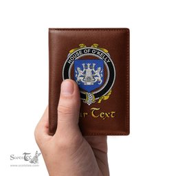 Irish House of O KELLY Coat of Arms Family Crest Irish Leather Wallet