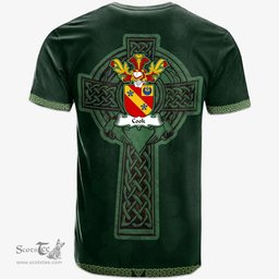 Irish Cook Coat of Arms Irish T Shirt Irish Cross with Celtic Knot and Claddagh Ring T Shirt