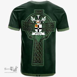 Irish Bridges Coat of Arms Irish T Shirt Irish Cross with Celtic Knot and Claddagh Ring T Shirt