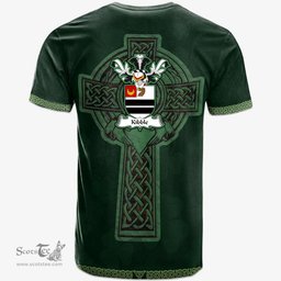Irish Kibble Coat of Arms Irish T Shirt Irish Cross with Celtic Knot and Claddagh Ring T Shirt