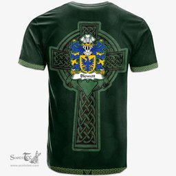 Irish Blewett Lords of Raglan Welsh Coat of Arms Irish T Shirt Irish Cross with Celtic Knot and Claddagh Ring T Shirt