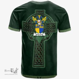 Irish Wakefield Coat of Arms Irish T Shirt Irish Cross with Celtic Knot and Claddagh Ring T Shirt