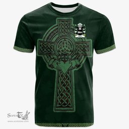 Irish Bithel Welsh Coat of Arms Irish T Shirt Irish Cross with Celtic Knot and Claddagh Ring T Shirt