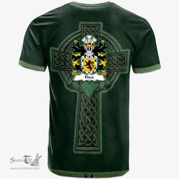 Irish Flint lord of Welsh Coat of Arms Irish T Shirt Irish Cross with Celtic Knot and Claddagh Ring T Shirt