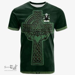Irish Padarn PEISRUDD Welsh Coat of Arms Irish T Shirt Irish Cross with Celtic Knot and Claddagh Ring T Shirt