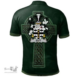 Irish Batt Coat of Arms Irish Polo Shirt Irish Cross with Celtic Knot and Claddagh Ring Polo Shirt