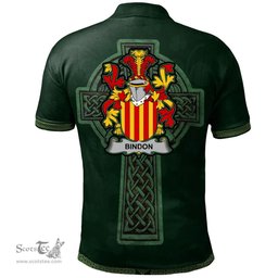 Irish Bindon Coat of Arms Irish Polo Shirt Irish Cross with Celtic Knot and Claddagh Ring Polo Shirt