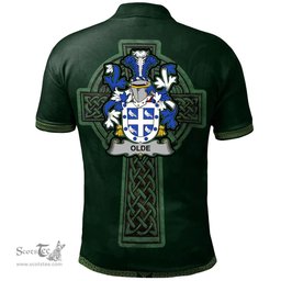 Irish Olde Coat of Arms Irish Polo Shirt Irish Cross with Celtic Knot and Claddagh Ring Polo Shirt