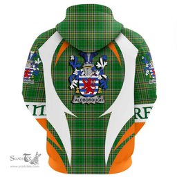 Irish Aldborough Coat of Arms Family Crest Ireland Hoodie Irish National Tartan Action Style