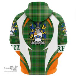 Irish Eardley Coat of Arms Family Crest Ireland Hoodie Irish National Tartan Action Style