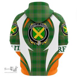 Irish House of O DOWD Coat of Arms Family Crest Ireland Hoodie Irish National Tartan Action Style