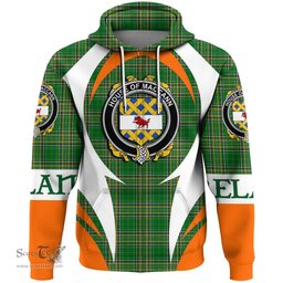 Irish House of MACCANN Coat of Arms Family Crest Ireland Hoodie Irish National Tartan Action Style