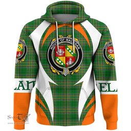 Irish House of MACEGAN Coat of Arms Family Crest Ireland Hoodie Irish National Tartan Action Style