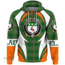 Irish House of O DOHERTY Coat of Arms Family Crest Ireland Hoodie Irish National Tartan Action Style