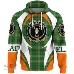 Irish House of MANGAN Coat of Arms Family Crest Ireland Hoodie Irish National Tartan Action Style