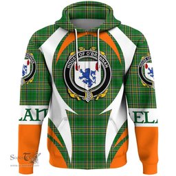 Irish House of O BRENNAN (Connacht) Coat of Arms Family Crest Ireland Hoodie Irish National Tartan Action Style